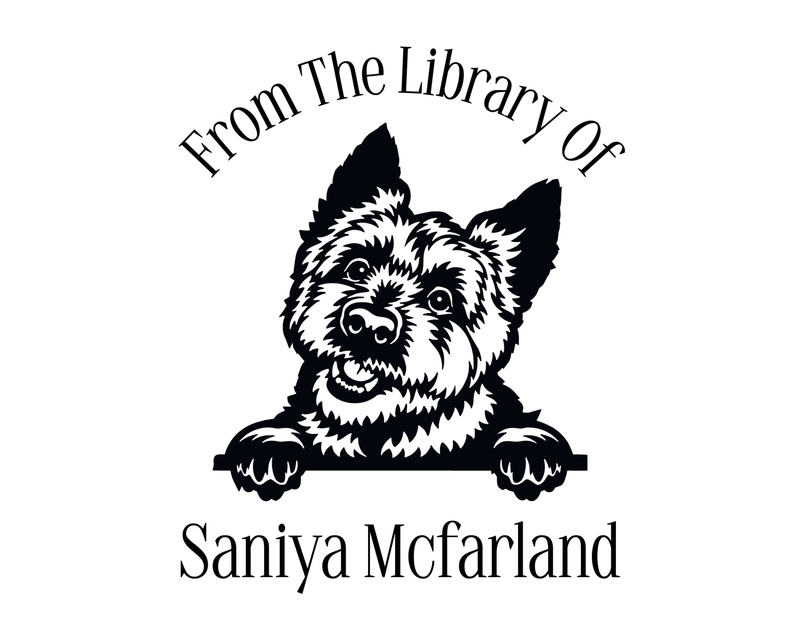 Personalised Dog Custom Name Ex Libris Book Stamp - JL-DOG33-YorkshireTerrier