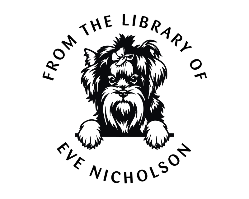 Personalised Dog Custom Name Ex Libris Book Stamp - JL-DOG37-YorkshireTerrier