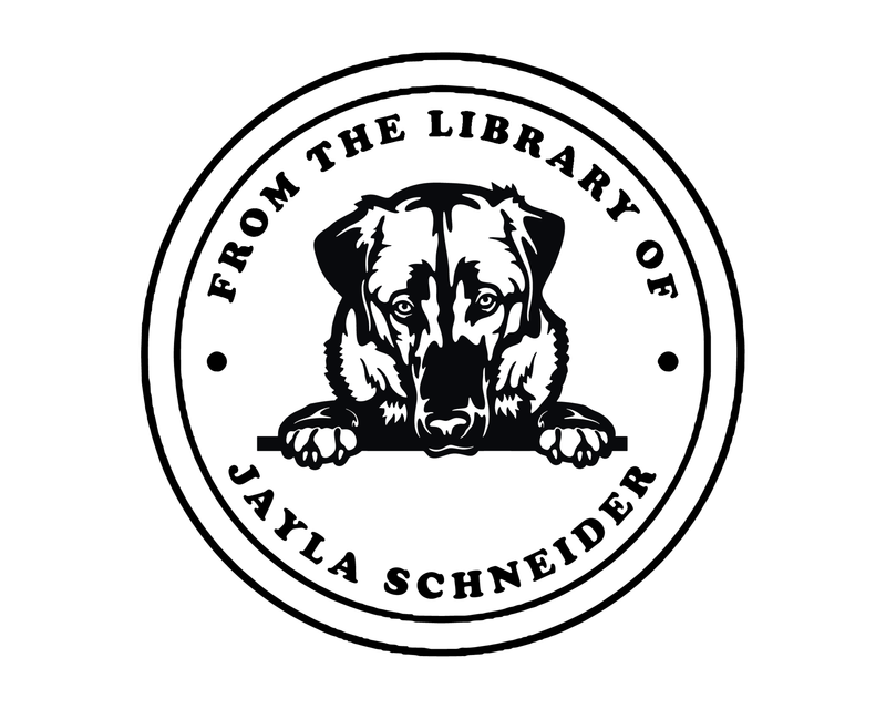 Personalised Dog Custom Name Ex Libris Book Stamp - JL-DOG39-AnatolianShepherdDog