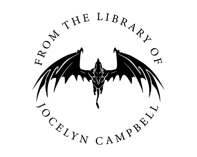 Personalised Dragon Custom Name Ex Libris Book Stamp - JL-DRAGON11