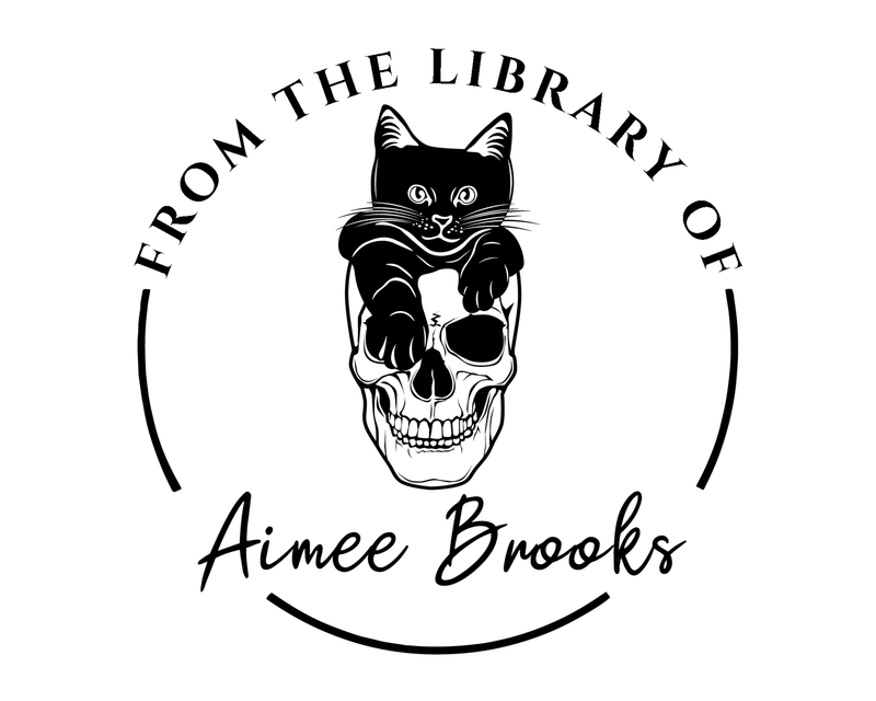 Personalised Cat Custom Name Ex Libris Book Stamp - JL-FloralCats3