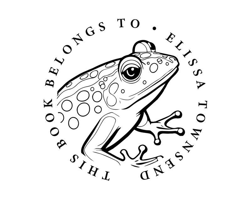 Personalised Animals Custom Name Ex Libris Book Stamp - JL-JUNGLE18