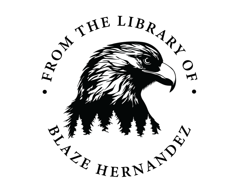 Personalised Birds Custom Name Ex Libris Book Stamp - JL-JUNGLE20