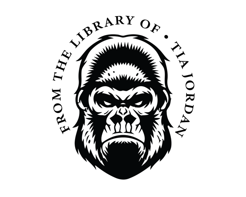 Personalised Animals Custom Name Ex Libris Book Stamp - JL-JUNGLE4