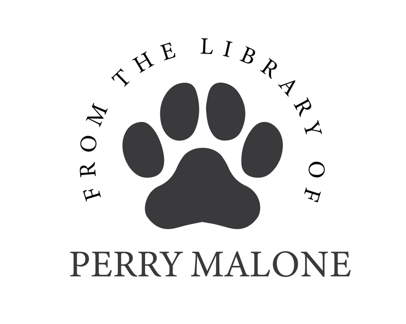 Personalised Dog Custom Name Ex Libris Book Stamp - JL-PAW2