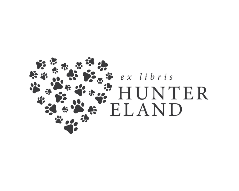 Personalised Dog Custom Name Ex Libris Book Stamp - JL-PAW4