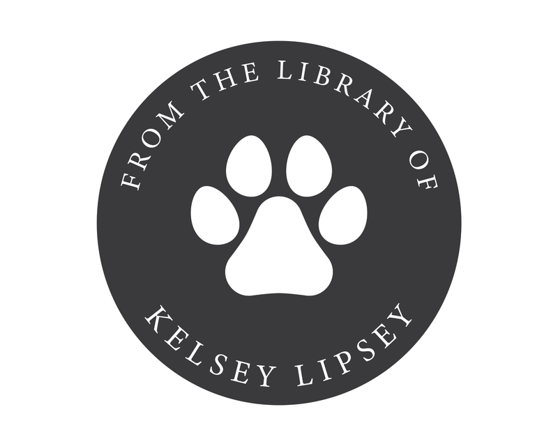 Personalised Dog Custom Name Ex Libris Book Stamp - JL-PAW6