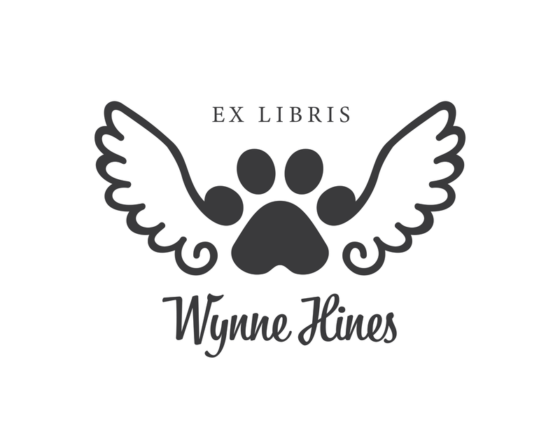 Personalised Dog Custom Name Ex Libris Book Stamp - JL-PAW9