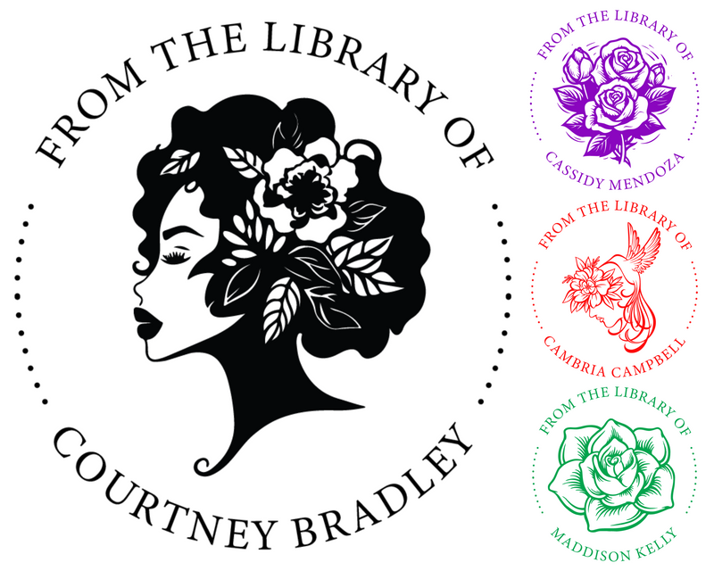 Custom Personalised Library Book Embosser - Rose