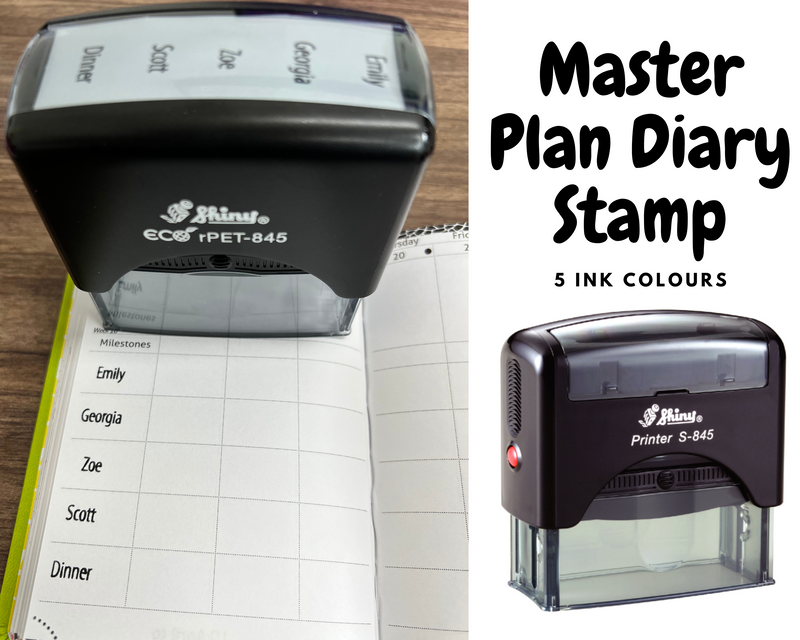 Custom Personalised Master Plan Diary Stamp