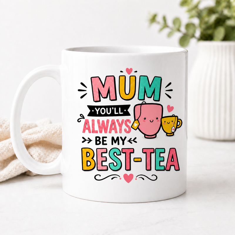 MUM BEST-TEA White Coffee Mug