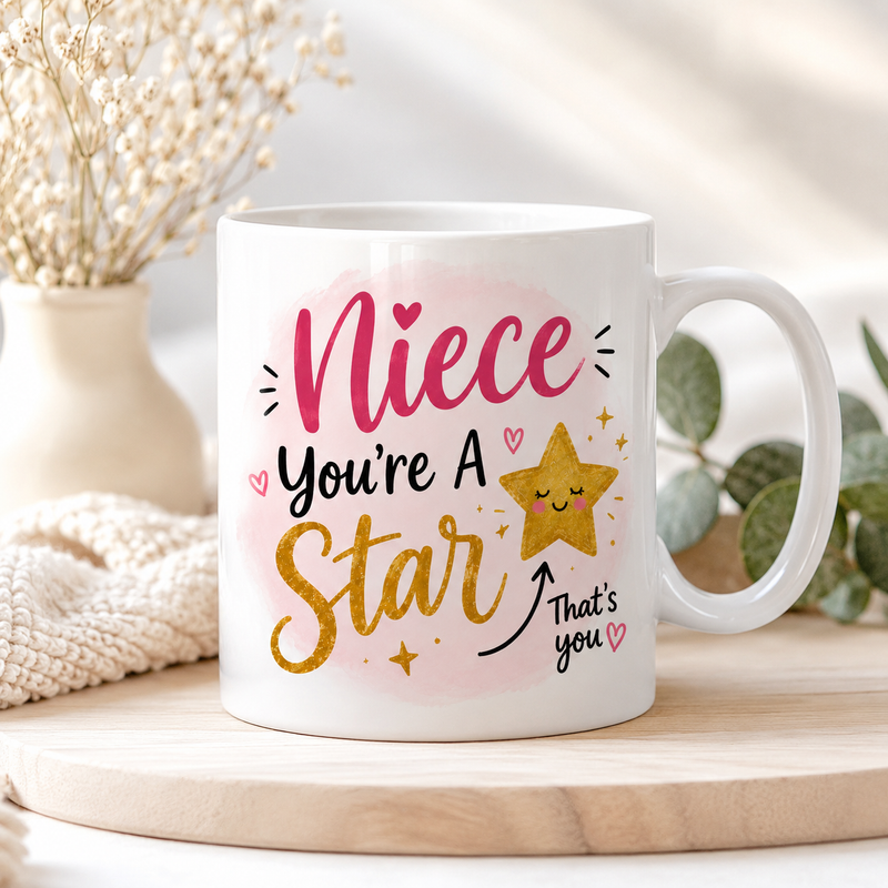 Niece, You're A Star White Coffee Mug