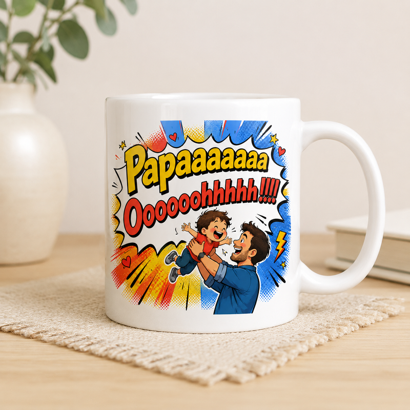 Papaaaa Oooohhh White Coffee Mug