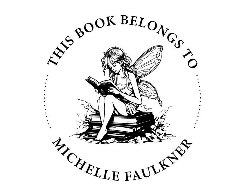 Personalised Fairy Custom Name Ex Libris Book Stamp - RBS-1
