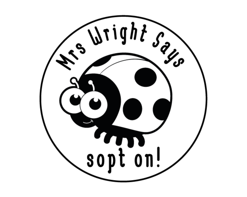 Personalised Animals Custom Name Ex Libris Book Stamp - ROUND-TCH-6