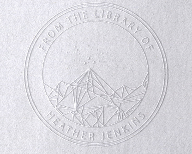 Custom Personalised Library Book Embosser - Initials