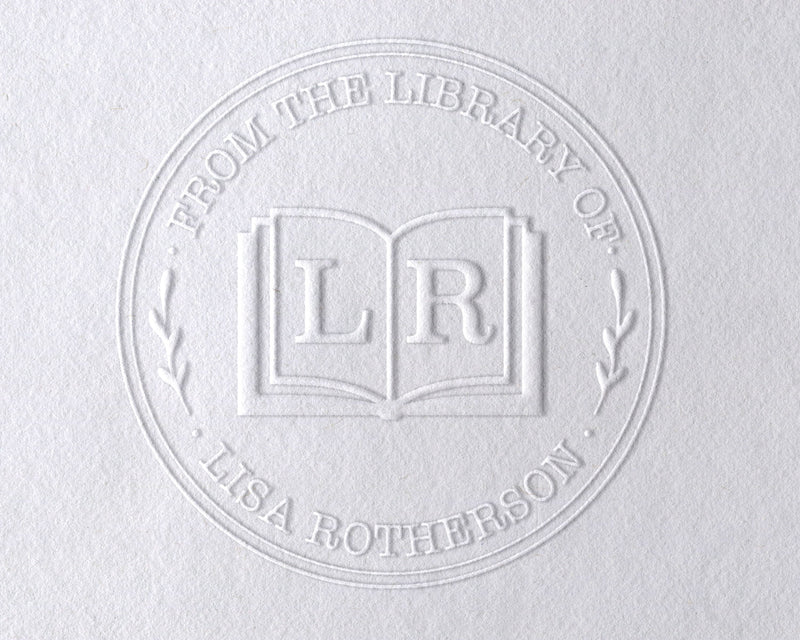 Custom Personalised Library Book Embosser - Initials
