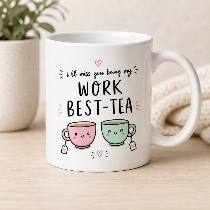 Work Best TEA White Coffee Mug