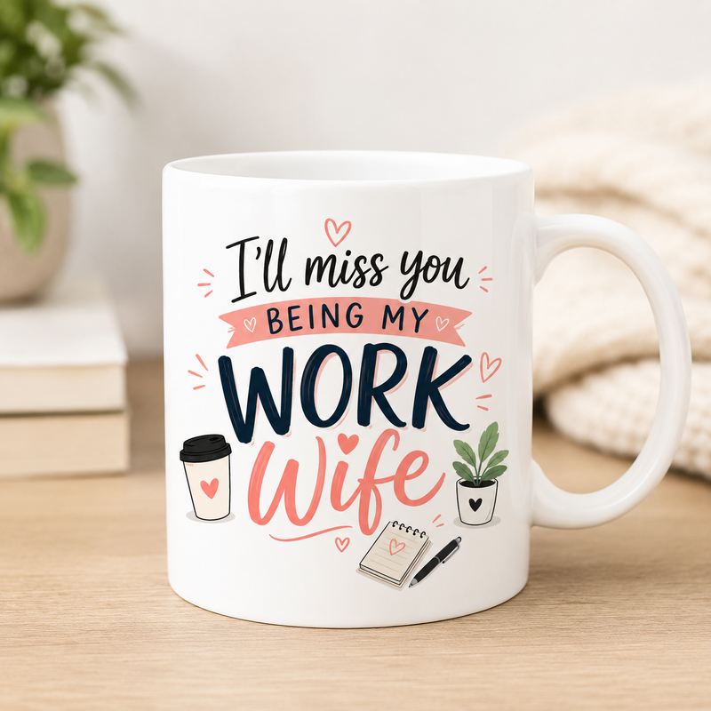 Work Wife White Coffee Mug