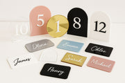 Personalised UV-Printed Full-Color Clear Acrylic Desk Name Plate Stand image 3