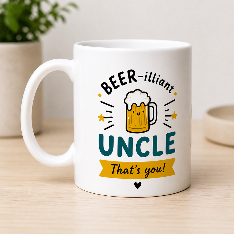 Beer-illiant Uncle White Coffee Mug