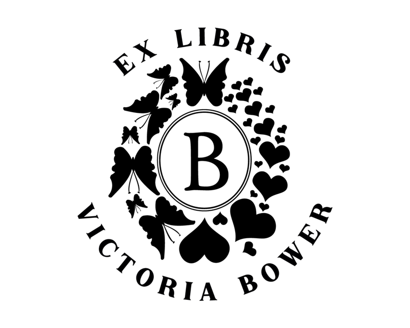Personalised Butterfly Custom Name Ex Libris Book Stamp - butterflymono