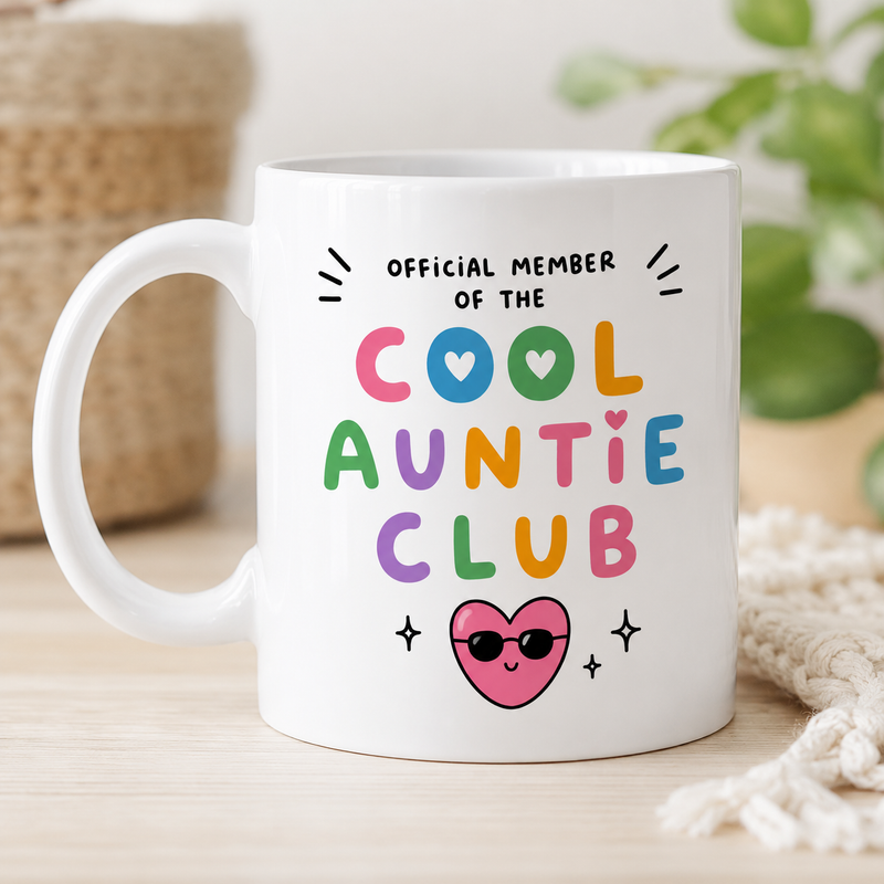 Cool Auntie Club White Coffee Mug