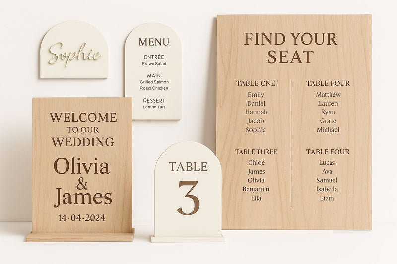 Acrylic Wedding Signs Decor Signage Guest Book image 2