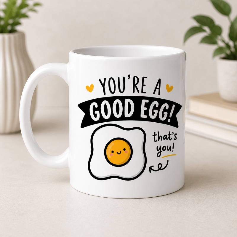 Good Egg White Coffee Mug