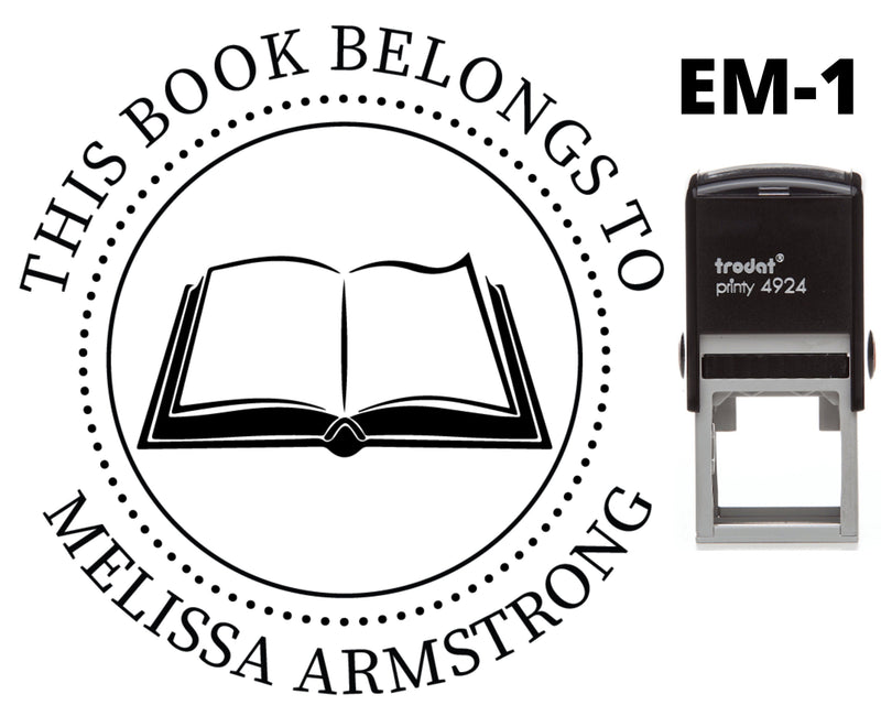 Custom Library Book Stamp Personalised