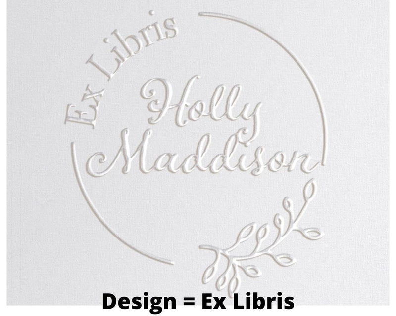 Custom Personalised Library Book Embosser - Glasses