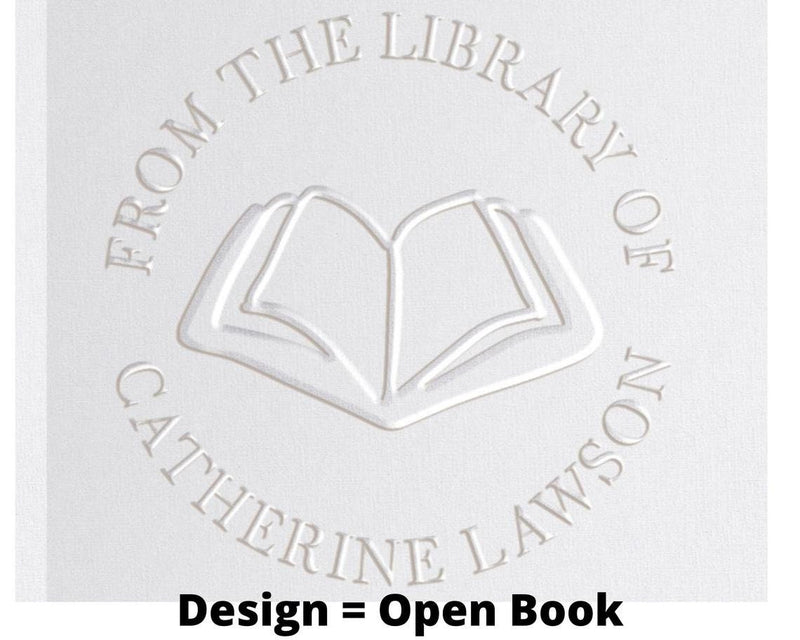 Custom Personalised Library Book Embosser - Glasses