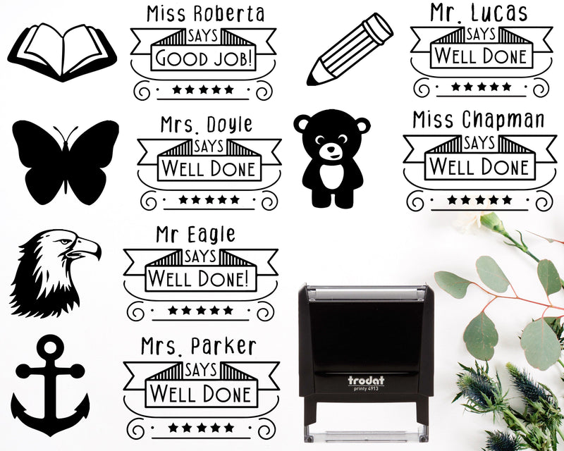 Custom Teacher Grading Personalised Homework Stamp
