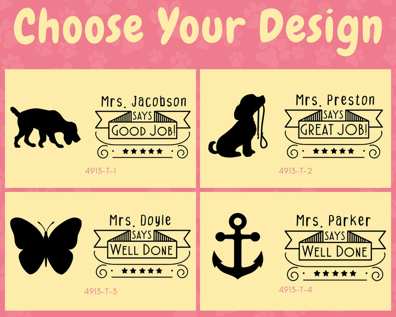 Custom Teacher Grading Personalised Homework Stamp