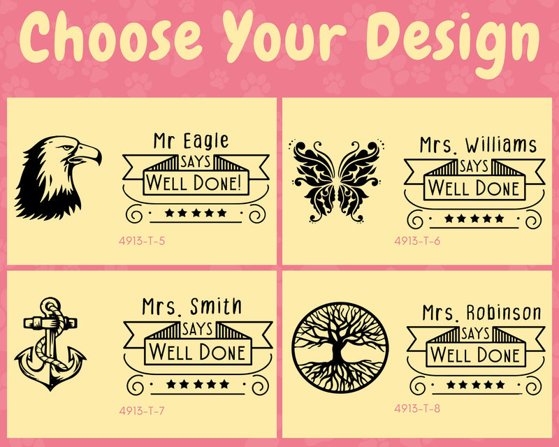 Custom Teacher Grading Personalised Homework Stamp