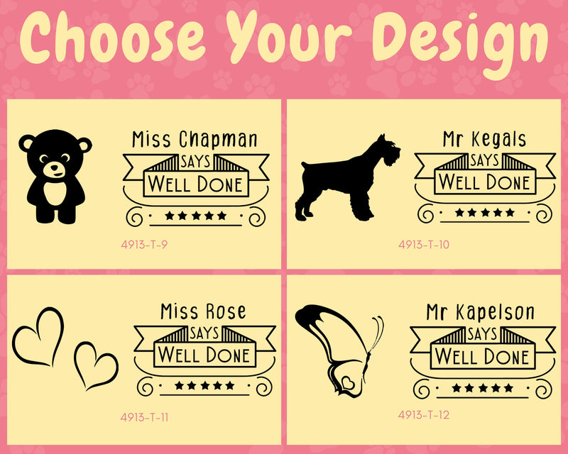 Custom Teacher Grading Personalised Homework Stamp