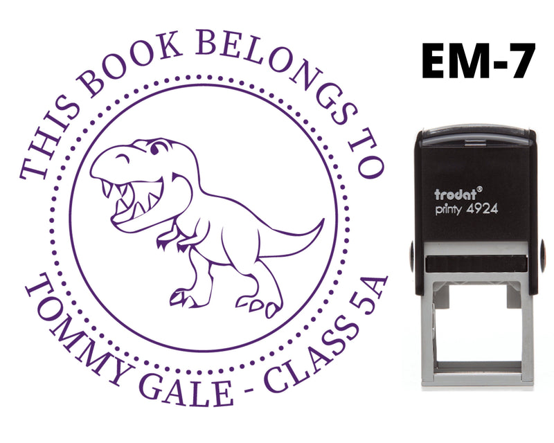 Custom Personalised School Library Book Stamp