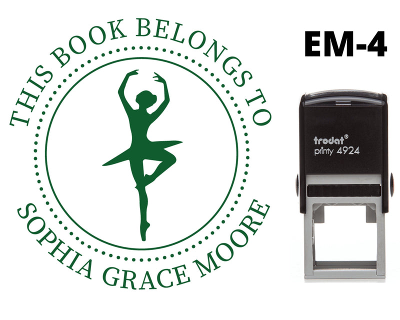 Custom Personalised School Library Book Stamp