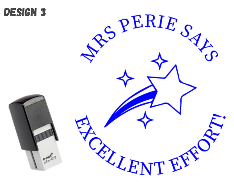 Custom Teacher Feedback Stamp Personalised
