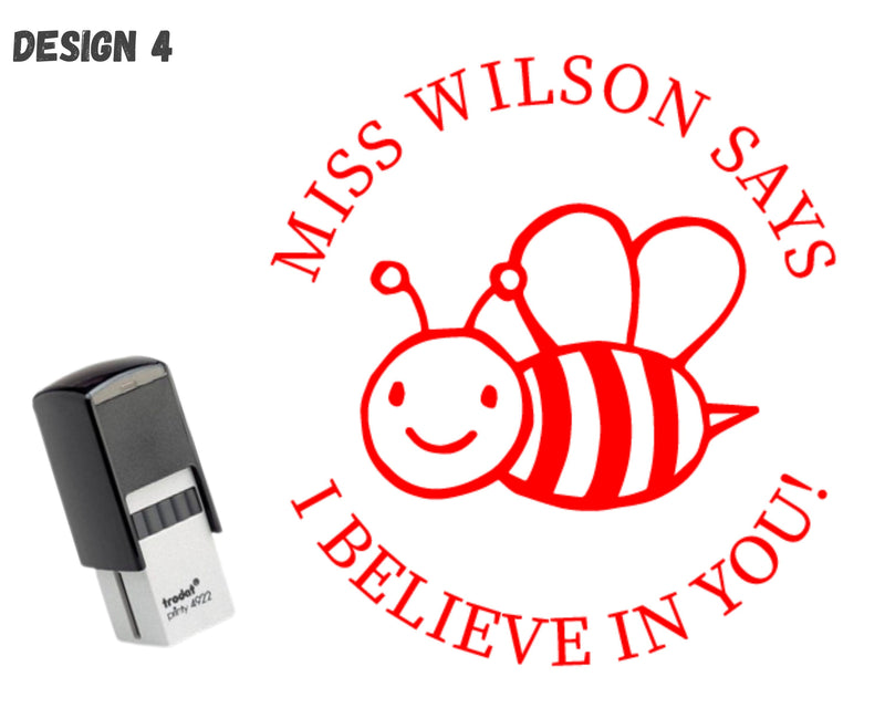 Custom Teacher Feedback Stamp Personalised