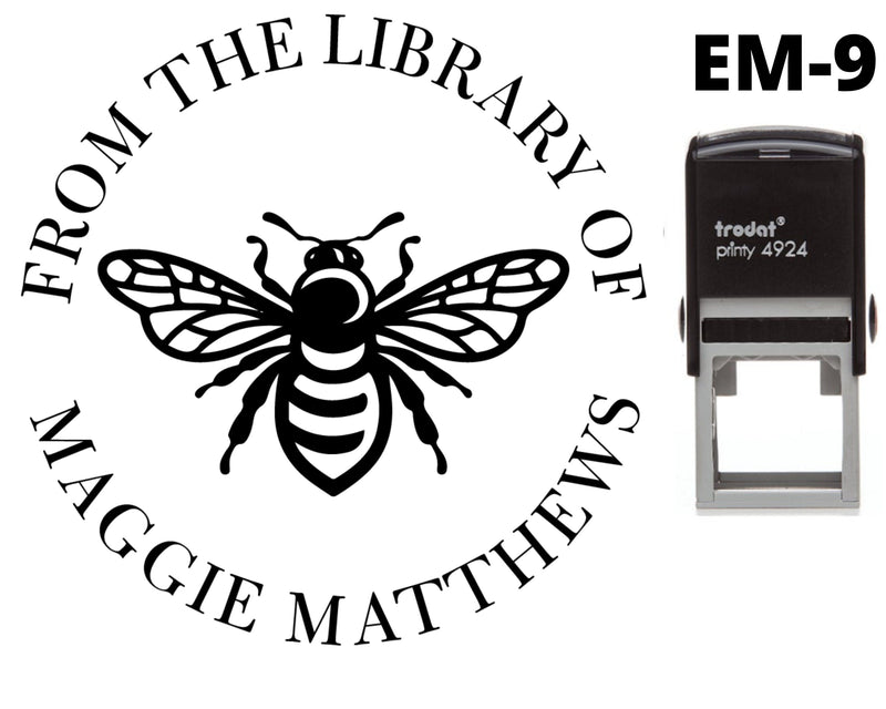 Custom Library Book Stamp Personalised