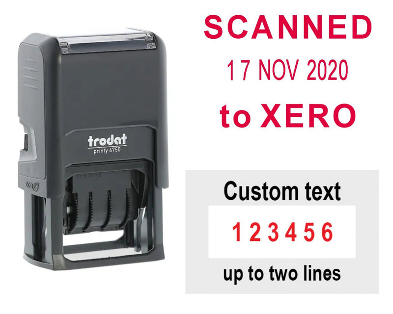 Custom Date Stamp Personalised Two Lines