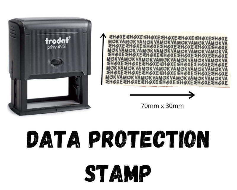 Custom Privacy Data Protection Stamp