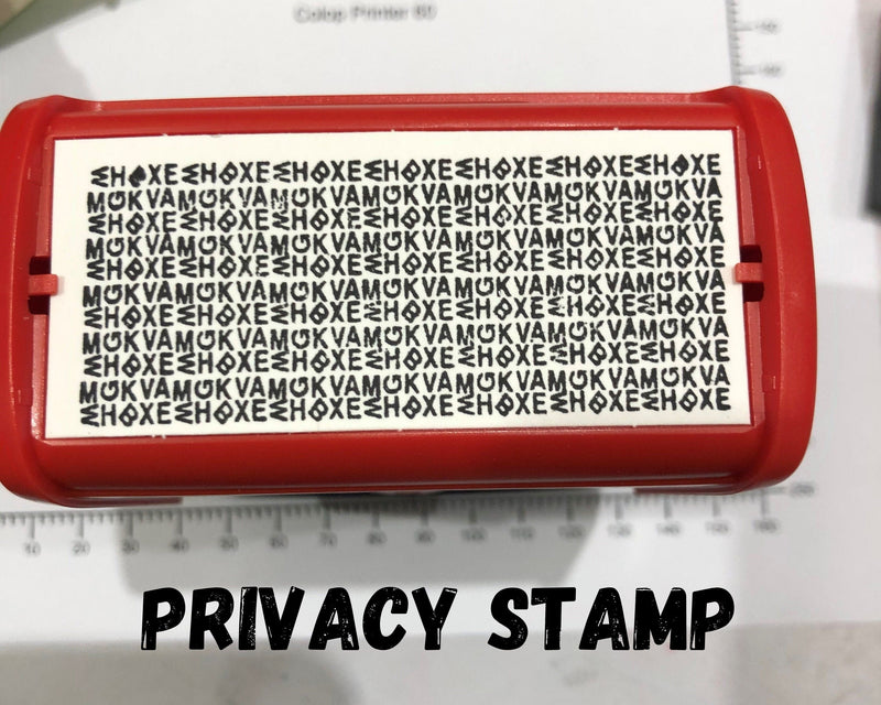 Custom Privacy Data Protection Stamp
