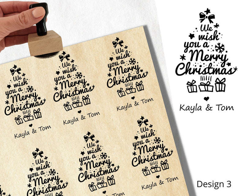 Personalised Christmas Stamp Custom Gift
