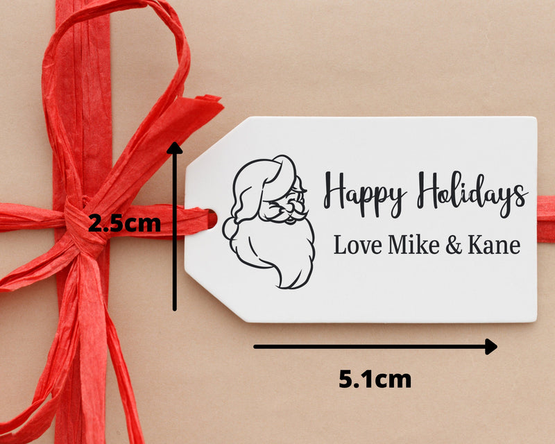 Custom Christmas Gift Tag Stamp Personalised