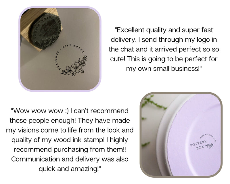 Custom Wood Mount Logo Stamp