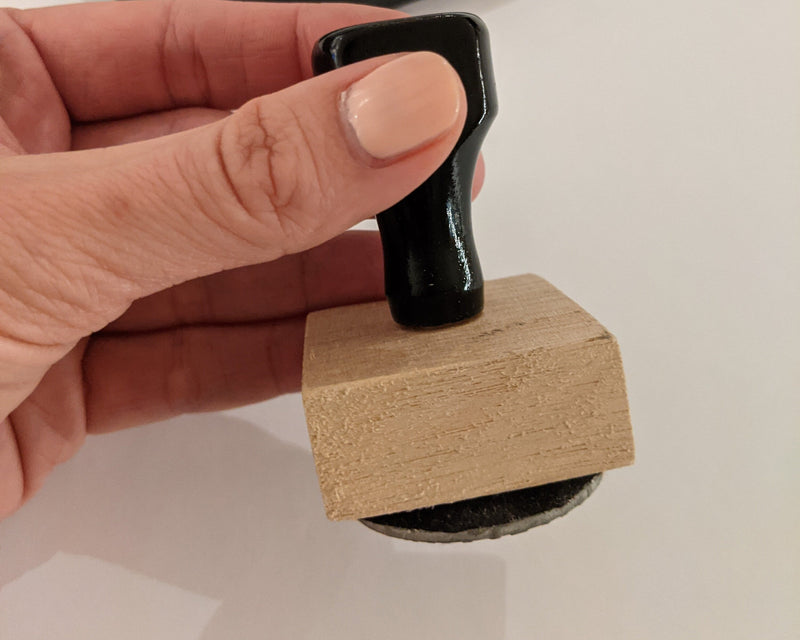 Custom Wood Mount Logo Stamp