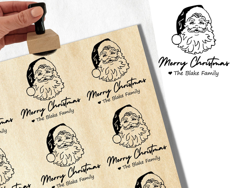 Personalised Christmas Stamp Custom Gift