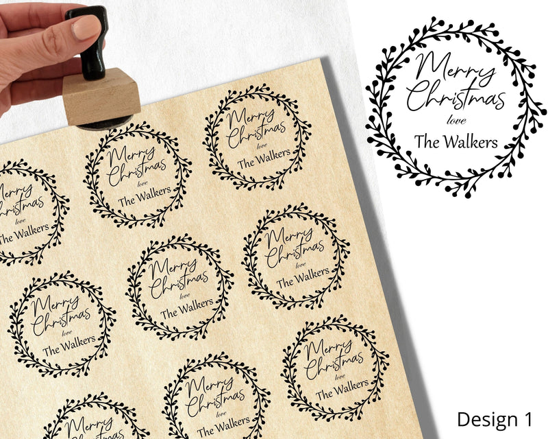 Personalised Christmas Stamp Custom Gift